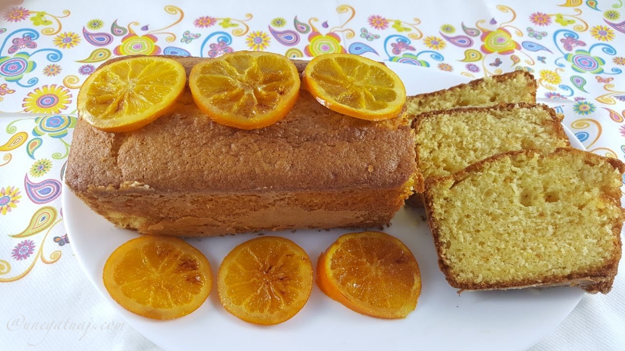 Kek me portokall dhe feta portokalli të karamelizuara