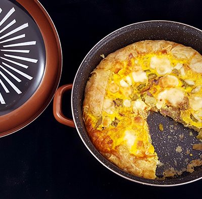 Byrek i hapur me kungull të njomë Byrek i hapur me kungull të njomë