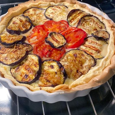 Petë sfoljatë me perime zgare